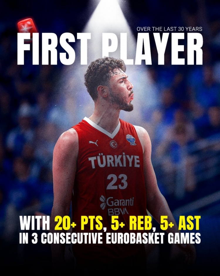 开云官网-申京连续3场比赛至少20+5+5 欧锦赛近30年来首人